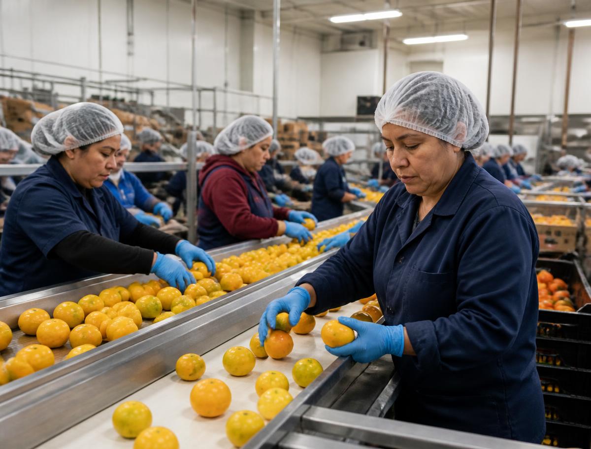 Packing operation near Clovis